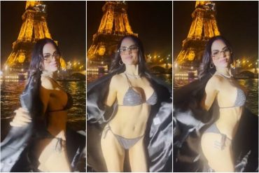 “Si no es enseñando no hace ruido”: Natti Natasha se fue a París, modeló en poquita ropa ante la torre Eiffel y recibió cientos de críticas (+Reacciones)