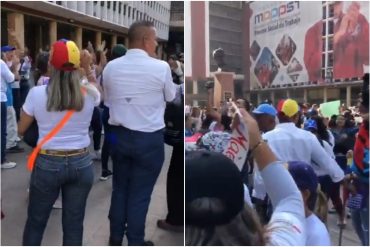 Docentes y trabajadores protestaron en Plaza Caracas este #22Mar para exigir mejoras salariales (+Video)