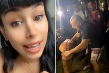 Actriz porno convocó a sus seguidores a una plaza, se desnudó y sorteó tres cupos para un encuentro sexual que luego transmitió (+Video)