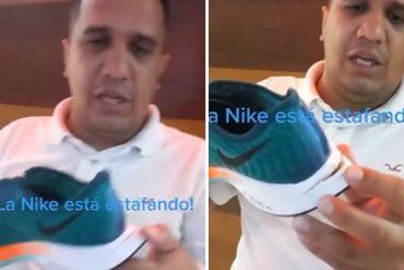 “No se dejen engañar”: Le vendieron unos zapatos en $180 en el Sambil de Caracas y se le dañaron en menos de un mes (+Videos)