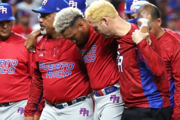 El cerrador boricua Edwin Díaz se lesionó en plena celebración por el pase de su equipo a cuartos de final del Clásico de Béisbol (+Videos)