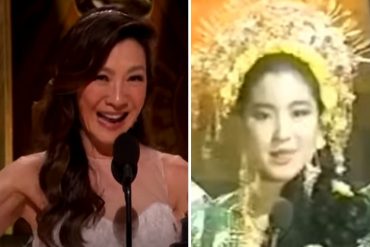 Michelle Yeoh, la ganadora del Óscar como mejor actriz, fue reina de belleza y en 1984 la escogieron como Miss Mundo Malasia (+Videos)