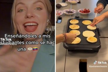 Esta profesora de Chicago enseñó a sus estudiantes a preparar arepas venezolanas (+Video)