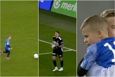 Critican a arquero húngaro por desplante a niño que saltó al campo: Le tapó dos goles y pateó lejos el balón para que no volviera a intentarlo (+Video)