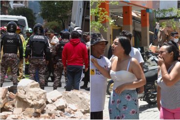 Saldo de muertos por el fuerte temblor en Ecuador y Perú sube a 15, incluida una niña de 4 años de edad (+Fotos)