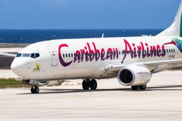 Aerolínea Caribbean Airlines anuncia nueva ruta aérea Puerto España-Caracas a partir del #13May