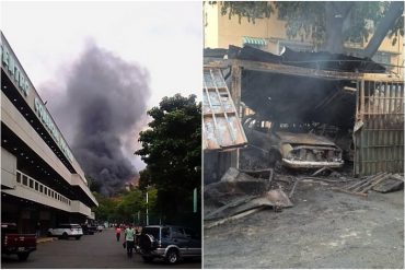Se registró fuerte incendio en Propatria este #15Abr: las llamas afectaron vehículos (+Videos)