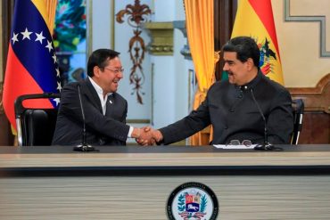 Maduro y Luis Arce firman acuerdo para explotar reservas de gas de Venezuela