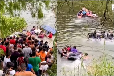 Televisión mexicana reporta que cientos de migrantes venezolanos “desesperados” intentan cruzar el Río Bravo (+Video)