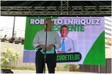 Roberto Enríquez se suma a Superlano y también retira su candidatura de la primaria de la oposición (+Video)