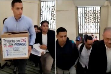 “Hagamos una elección manual”: Vente Joven entregó 10.000 firmas a la Comisión Nacional de Primarias con esta solicitud (+Video)