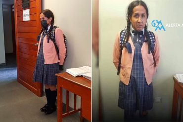 Casi linchan a sujeto que se vestía de colegiala para grabar a niñas en el baño de la institución en Perú (+Video)