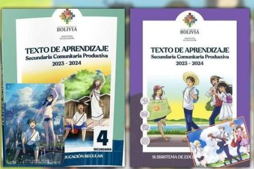 El ministerio de Educación de Bolivia plagió un anime japonés en manuales escolares