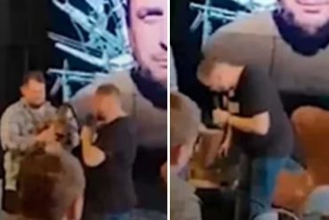 El impactante momento en el que bloquero ruso recibe estatuilla bomba que acabó con su vida (+Video sensible)