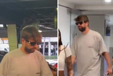 Piqué llegó a Miami para ver a sus hijos tras la mudanza de Shakira (+Videos)