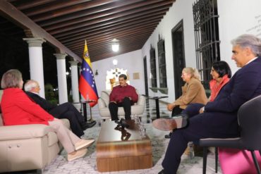 Ernesto Samper volvió a Venezuela y se reunió en La Casona con Maduro, Cilia Flores y Delcy