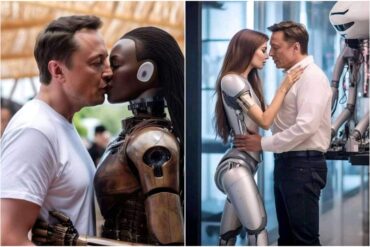 Revelan la verdad sobre las fotos que muestran a Elon Musk besando a una mujer-robot