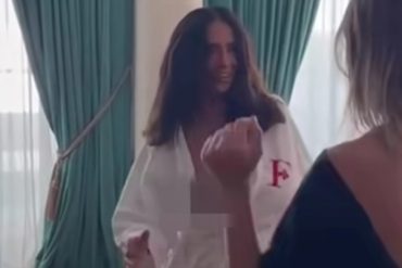 Salma Hayek celebró que llegó a los 24 millones de seguidores en Instagram bailando “idilio” y se le salió un seno (+Video)