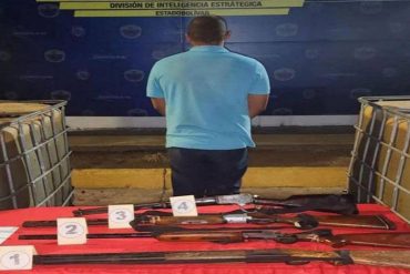 Detenido un hombre en Bolívar por traficar armas y 14.000 litros de diésel