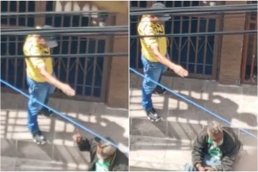 Abren caso contra hombre que golpeó salvajemente a un anciano en situación de calle (+Video)