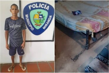 Presa una pareja por mantener atado a una cama a un niño de 12 años en Anzoátegui