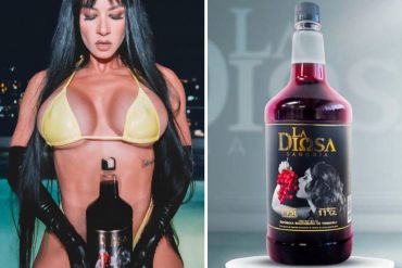 Las sexys imágenes con las que Diosa Canales promocionó el lanzamiento de una sangría con su nombre (+Fotos +Video)