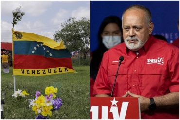 PSUV envió “condolencias” a familiares de venezolanos asesinados en Texas: “Tristes actos en los Estados Unidos”, dijo Diosdado Cabello (+Video)