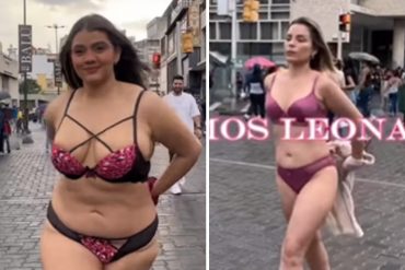 “Somos Leonas”: Mujeres modelaron por Sabana Grande para promocionar ropa interior para todo tipo de cuerpo (+Video)