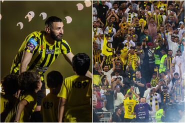 Por todo lo alto y ante más de 60.000 personas fue presentado Benzema ante la afición del Al-Ittihad (+Video)