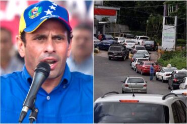 Capriles denunció que el chavismo “reserva” gandolas de gasolina para las movilizaciones del PSUV mientras la gente “pasa roncha” en las colas (+Video)