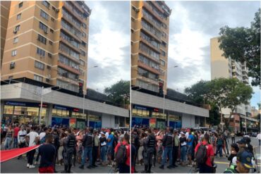 Buhoneros protestaron en la avenida Casanova para denunciar maltratos de la PNB tras agresión a una trabajadora