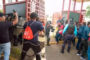 Trabajadores de Sidor protestaron por detención de tres sindicalistas: se produjo un forcejeo con la PNB (+Videos)