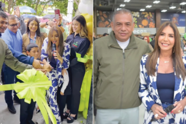 Viviana Gibelli vivió incómodo momento mientras animaba inauguración de supermercado en Bolívar: abuchearon al gobernador cuando lo presentó (+Video)