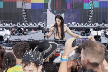 La DJ venezolana Arca puso a todos a mover las caderas al ritmo de los tambores en la previa del concierto de Beyoncé en España (+Video)