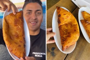 Las empanadas «gigantes» de La Guaira que causan revuelo en redes sociales (+Video)