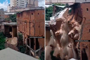 El impresionante colapso de un edificio en la parroquia Altagracia de Caracas este #27ul: al menos 25 familias damnificadas (+Video)