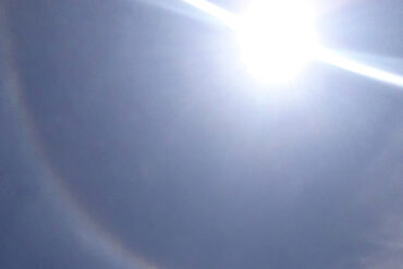 El halo solar que se formó en el cielo de Maracaibo este #13Jul