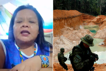 “Todos lo saben”: mujer pemón de Gran Sabana denunció que jefe de la ZODI Amazonas “no es el único” que tendría máquinas para la minería ilegal (+Video)