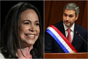 María Corina Machado agradeció a Mario Abdo Benítez su posición en defensa de los venezolanos