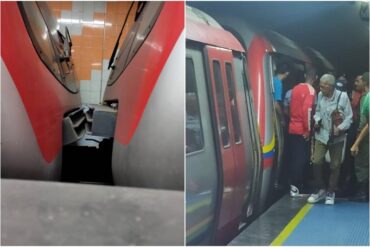 Colisionan dos trenes del Metro de Caracas en la estación Petare (+Video)