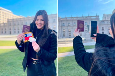 “Maravilloso país que cada día me brinda una nueva oportunidad”: venezolana celebró que recibió la nacionalidad chilena y causó un revuelo en redes (+Video)