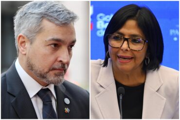 Delcy Rodríguez exigió a Mario Abdo Benítez pagar la deuda de 300 millones de dólares a Venezuela antes de dejar la Presidencia de Paraguay