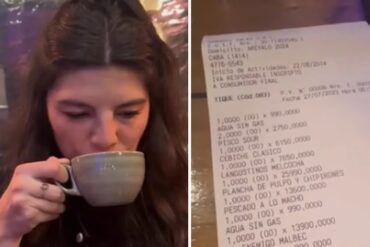 “Bastante barata le salí”: TikToker compartió la costosa cuenta que pagó su ‘sugar daddy’ en una cena y se hizo viral