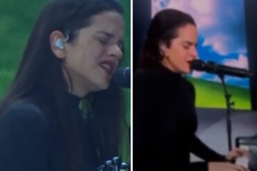 El video de Rosalía llorando en su último concierto en París tras entonar canciones que le había dedicado a Rauw Alejandro