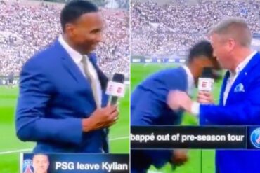 Exfutbolista y reportero de ESPN se desmayó durante una transmisión en vivo en la previa Real Madrid y Milan (+Video)