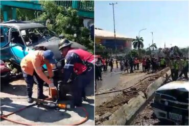 Se registró un choque múltiple en La Guaria que dejó varios fallecidos y heridos este #31Ago