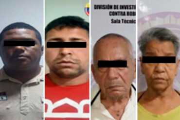 Detienen a 4 personas en Caracas por delitos de robo y abuso sexual contra una niña