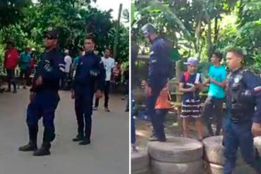 Policía irrumpió en una cancha de bolas criollas en Portuguesa porque el torneo lo organizó Vente Venezuela (+Fotos y videos)