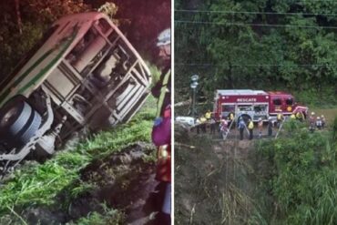 Al menos 29 heridos dejó un accidente de autobús que transportaba a migrantes venezolanos en Costa Rica