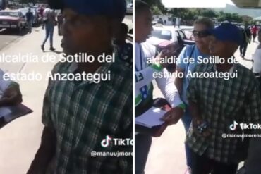 Denuncian que funcionarios de alcaldía en Anzoátegui sancionaron a un adulto mayor que vendía caramelos en la calle (+Video)